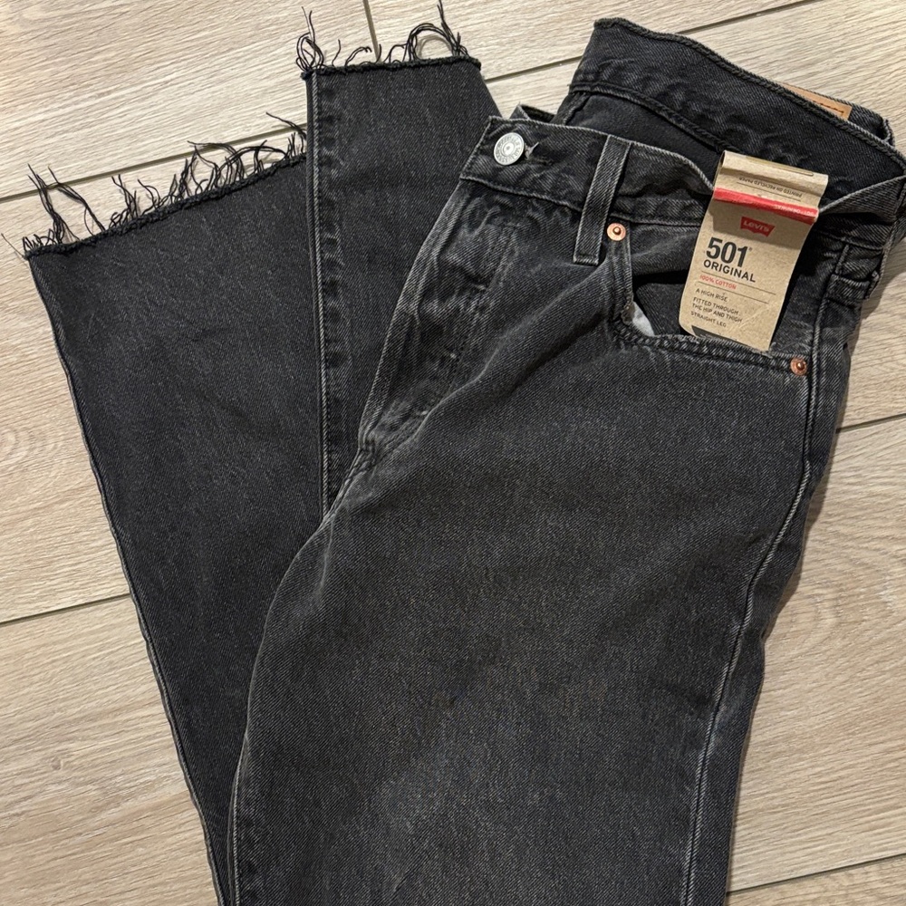 Levi's Charcoal 501 Denim